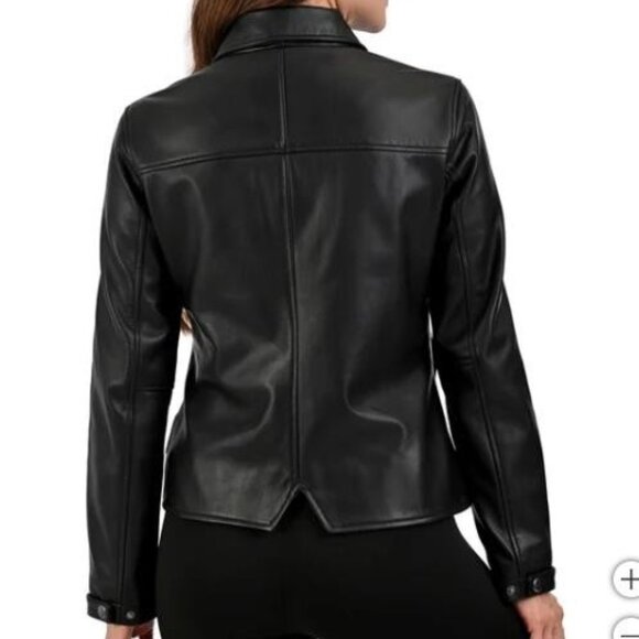 Frye Women's Leather Jacket NEW - Picture 4 of 6